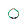 Wax Rope w/ Green Jasper & Lava Beads