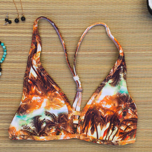 Breathe Cali Palms Bikini Top