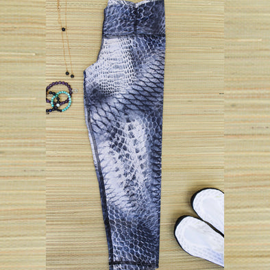 Snakeskin Activewear Capris